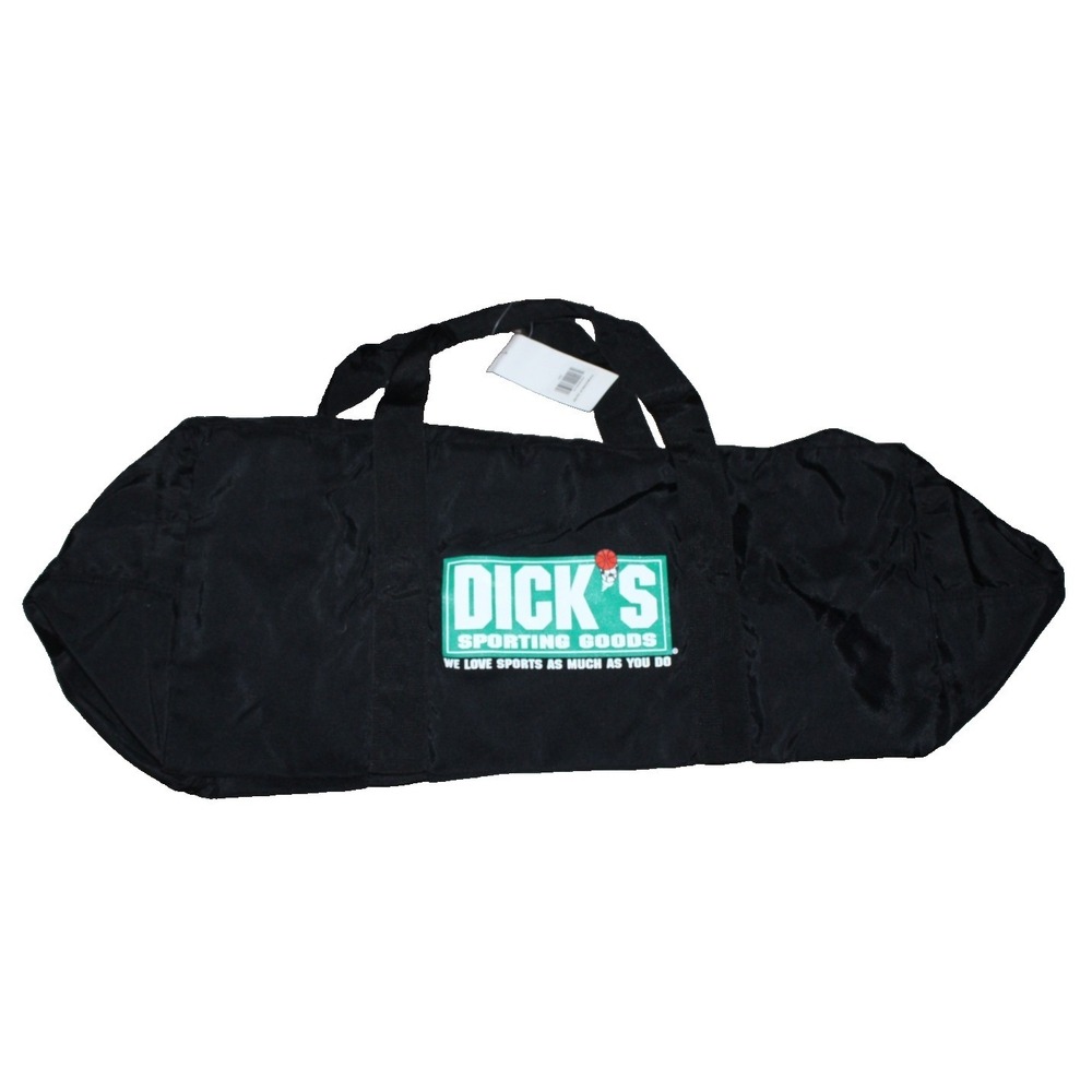 Dick's Sporting Goods long black duffel bag 28" x 13" x 12" NWT
